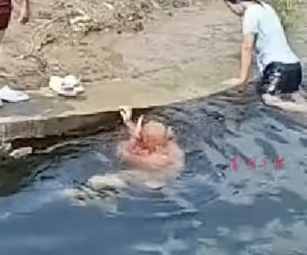 想当全红婵第二?北京大叔想挑战水花消失术结果头破血流送医(视频/组图) - 3