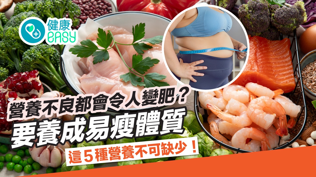 減肥丨營養不良導致肥胖？補充7營養素養成易瘦體質保持最佳狀態