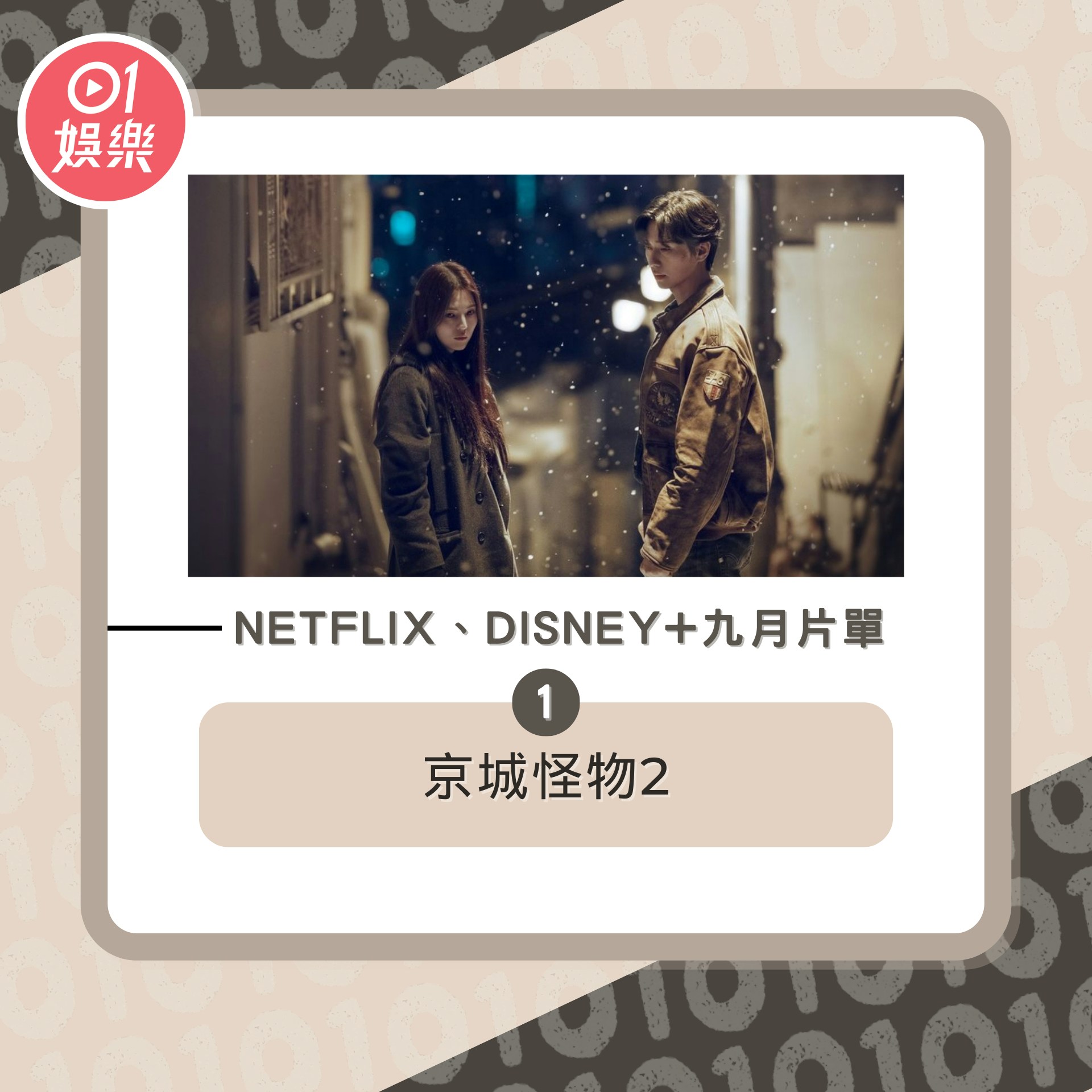 Netflix、Disney+九月推薦（01製圖／《京城怪物：第2季》劇照）