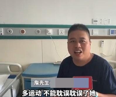 救女心切的他表示，「為了閨女就是強忍着少吃飯、多運動，不能耽誤了她」。（微博影片截圖）