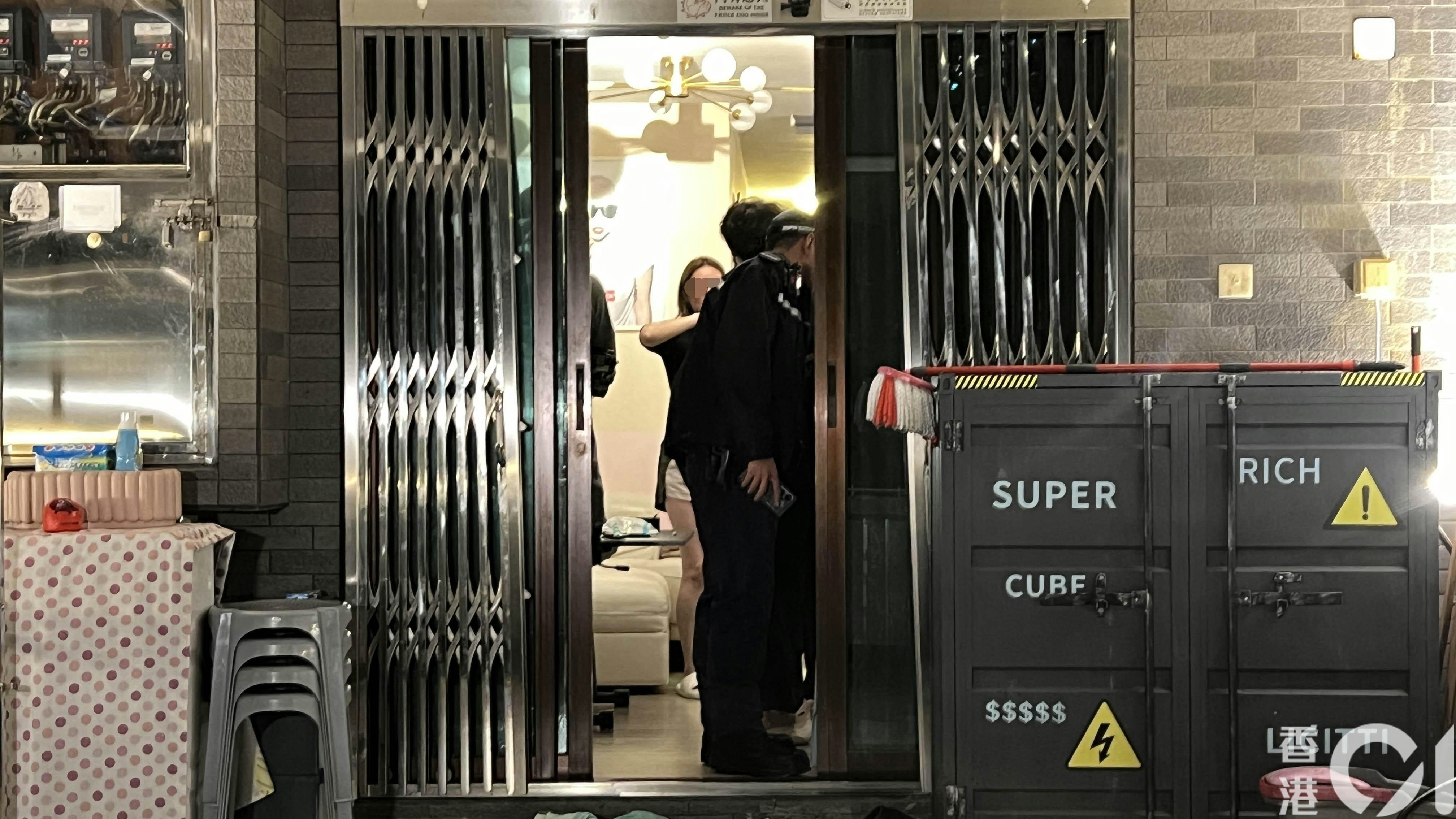 警員在場調查。（李家傑攝）