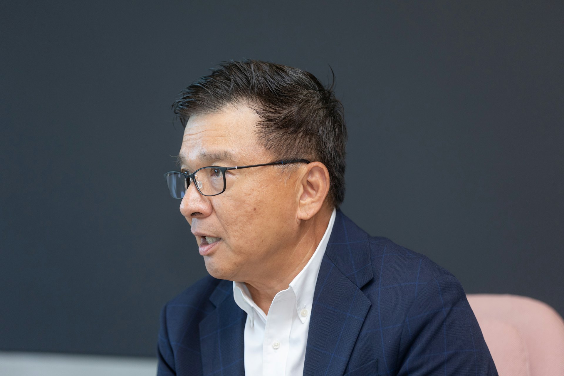 陳家強指WeLab Bank 會探索於東南亞及中東市場機遇。(周先令攝) 陳家強指WeLab Bank 會探索於東南亞及中東市場機遇。(周先令攝)
