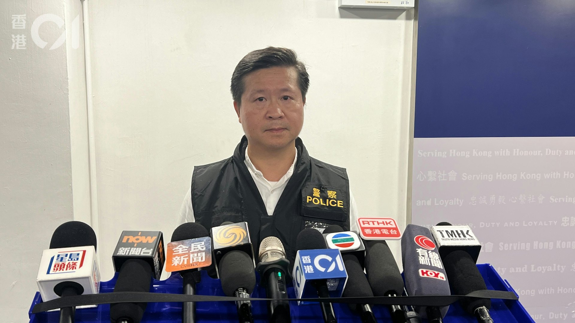 港島總區刑事總部(行動及刑事)警司冼國明認為,開槍屬別無選擇。(李家傑攝)