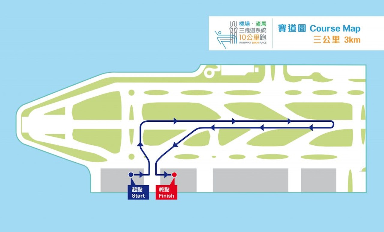三公里賽道圖。(大會官網) 三公里賽道圖。(大會官網)