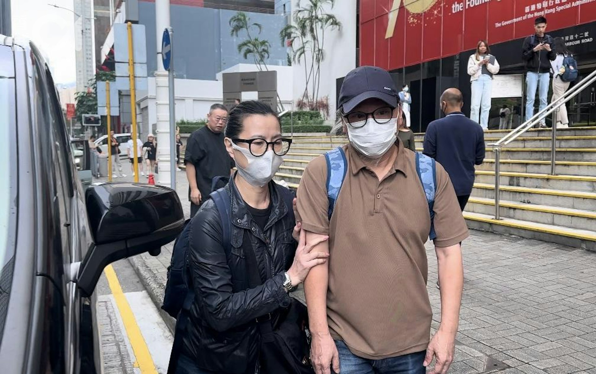 控方指次被告林志華(啡色上衣)是藝能的負責人。(陳曉欣攝) 控方指次被告林志華(啡色上衣)是藝能的負責人。(陳曉欣攝)