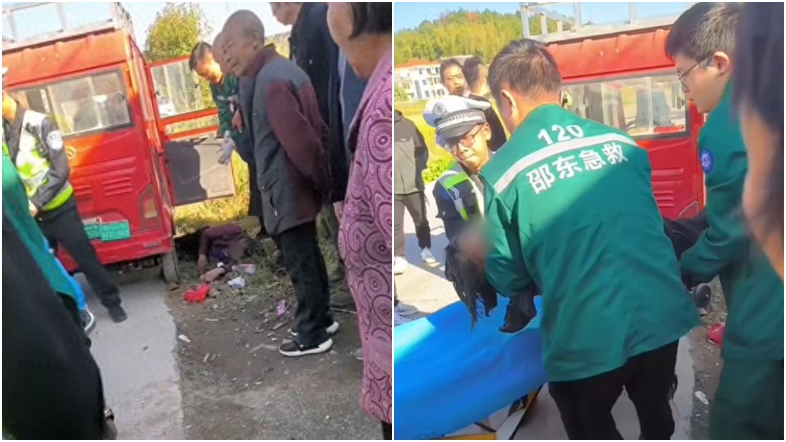 交警執法疑誤將電門當煞掣 湖南婦與數歲孫女被車拖拽十幾米送醫 交警執法疑誤將電門當煞掣 湖南婦與數歲孫女被車拖拽十幾米送醫