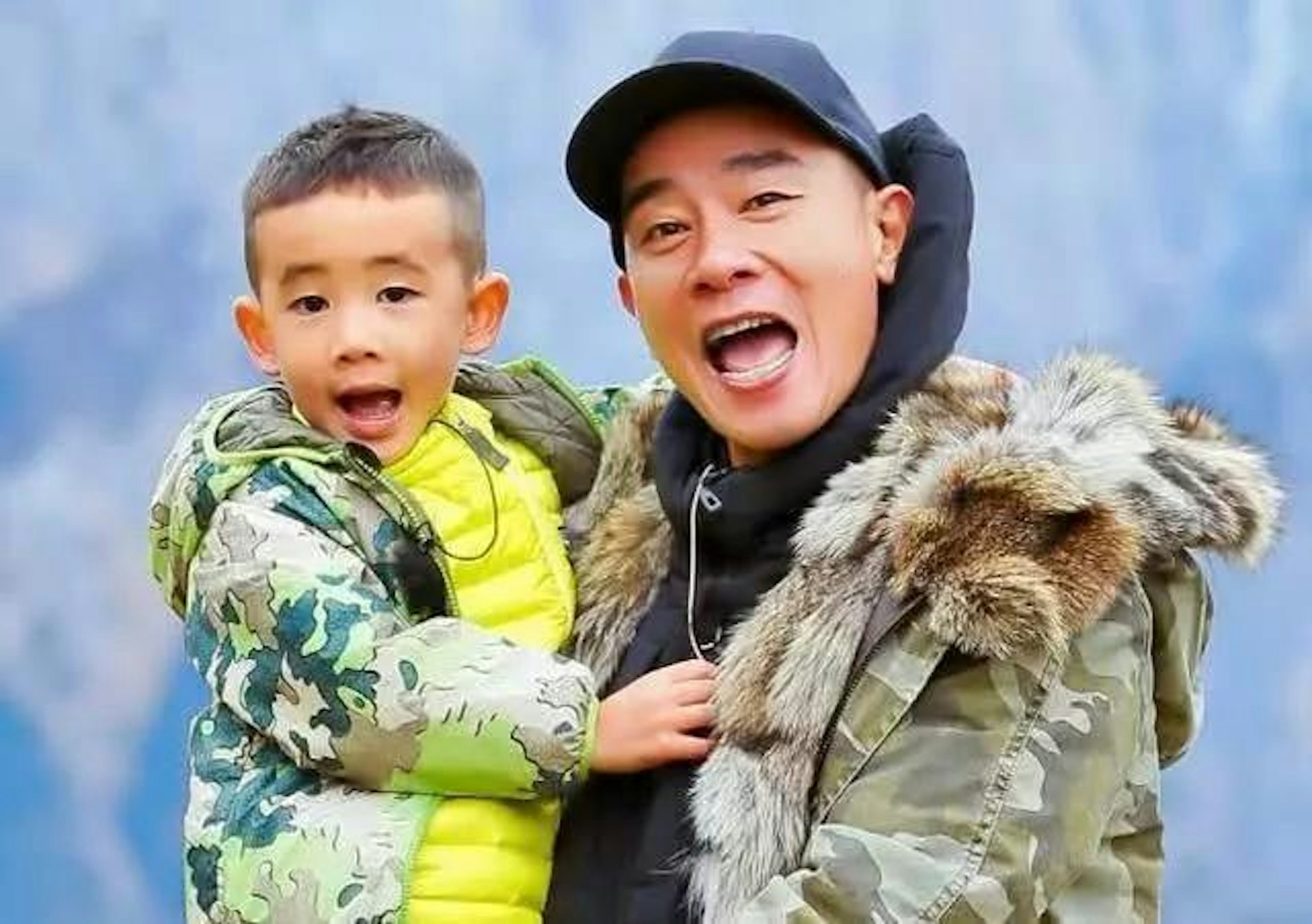 同爸爸參加《爸爸去哪兒5》。(微博圖片)