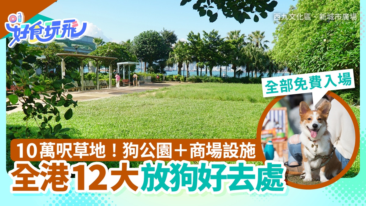 全港放狗好去處12大|10萬呎草地日落海景 免費狗公園+商場設施