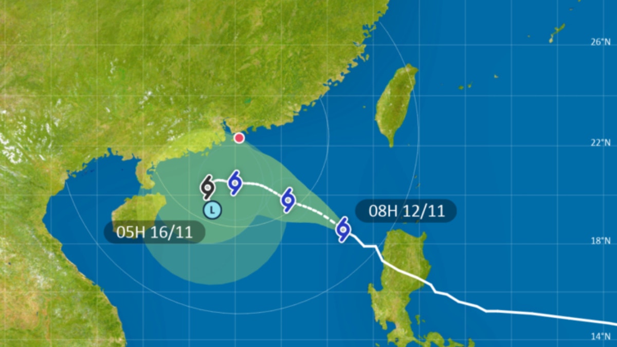 桃芝風球｜天文台考慮明日改3號風球　未來一兩日有狂風驟雨