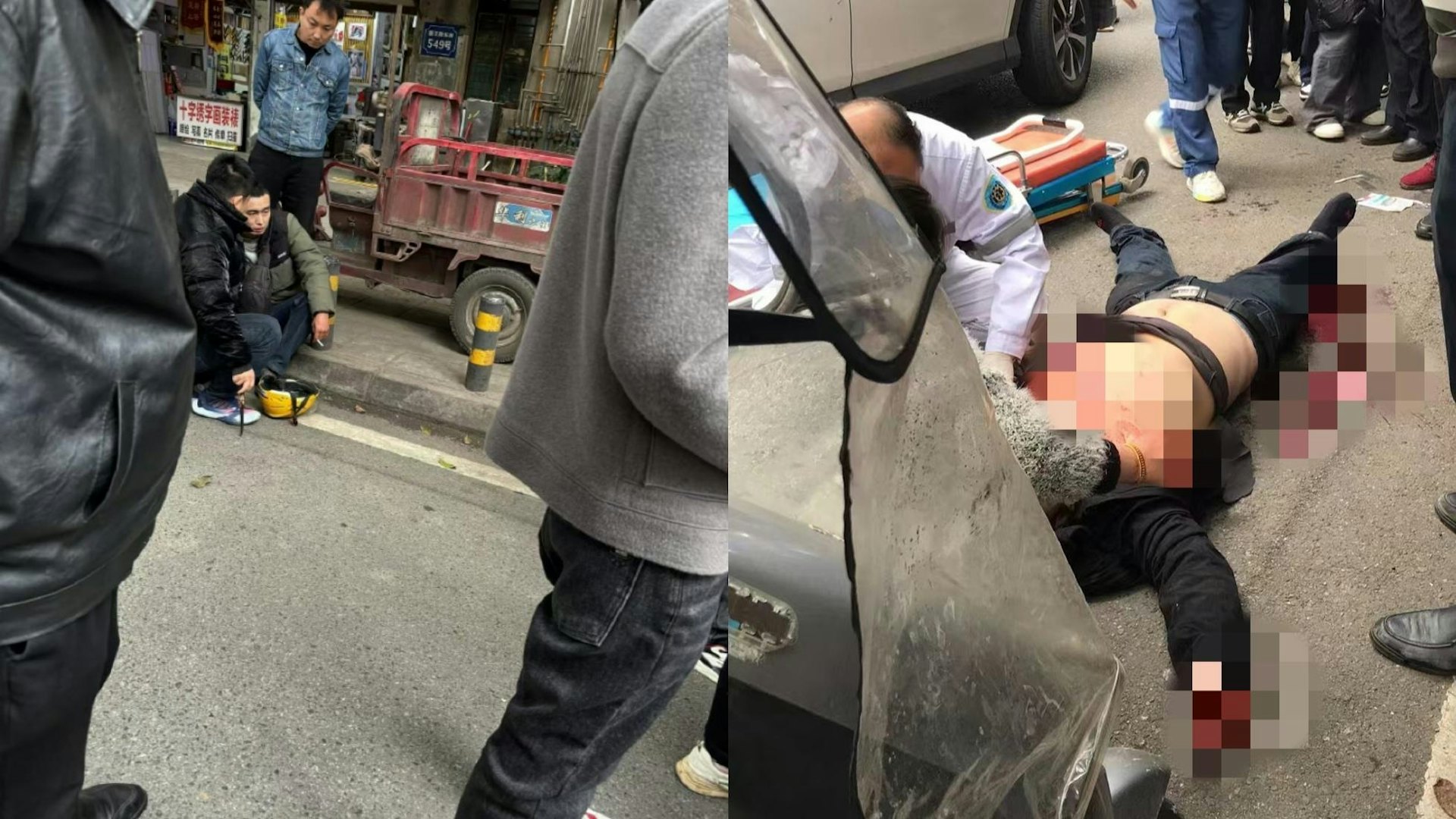 成都35歲外賣騎手因行車糾紛當街捅死人 殺人後淡定食煙 成都35歲外賣騎手因行車糾紛當街捅死人 殺人後淡定食煙