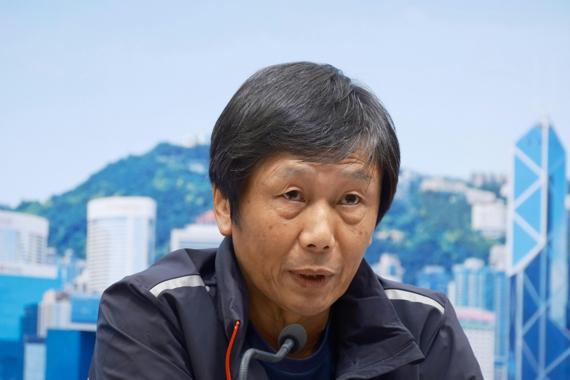 全運會統籌辦主任楊德強呼籲,公眾應及早規劃行程以及盡量乘搭港鐵。(盧翊銘攝) 全運會統籌辦主任楊德強呼籲,公眾應及早規劃行程以及盡量乘搭港鐵。(盧翊銘攝)