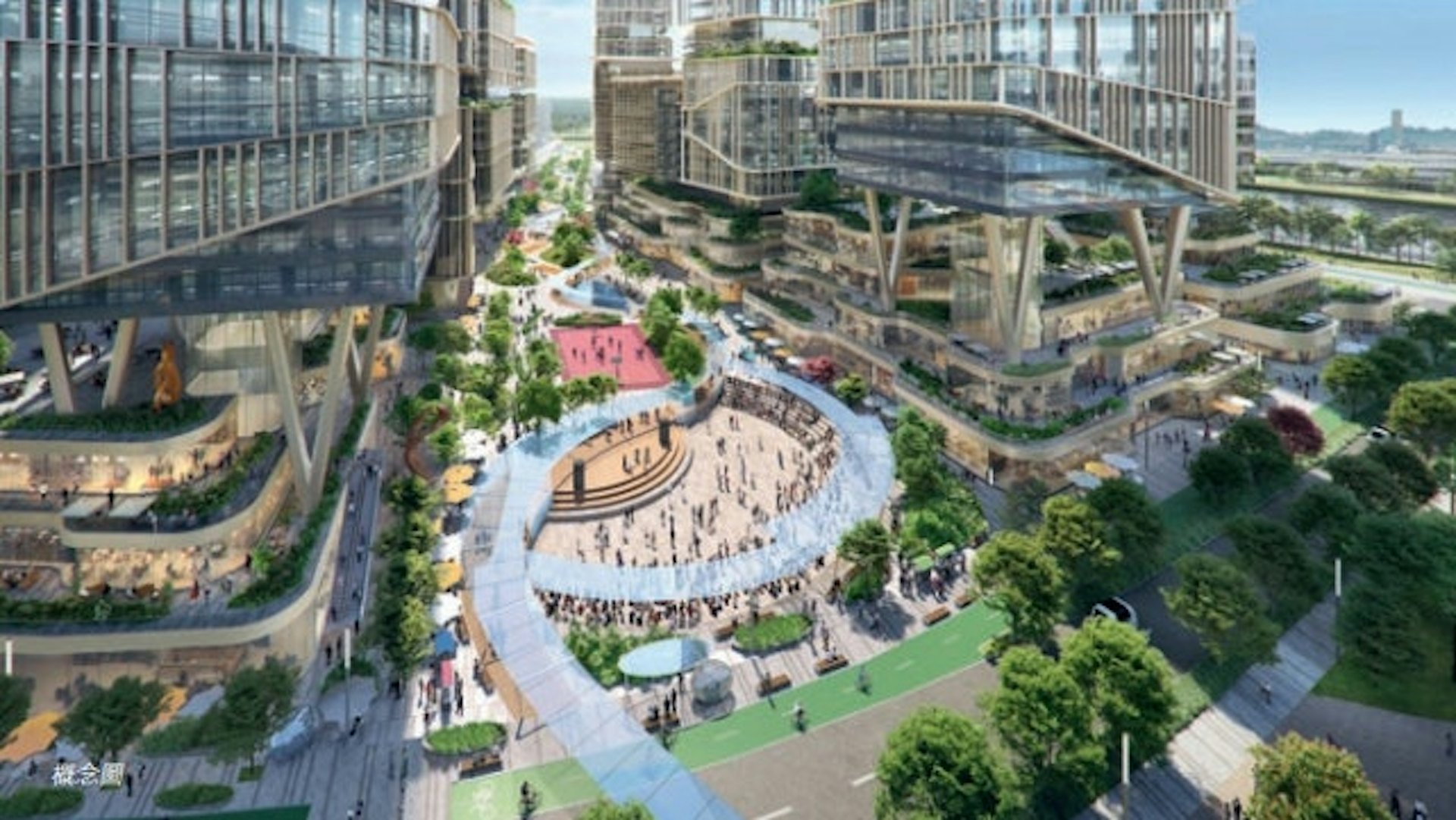 河套香港園區即將投入使用。(政府新聞處圖片) 河套香港園區即將投入使用。(政府新聞處圖片)