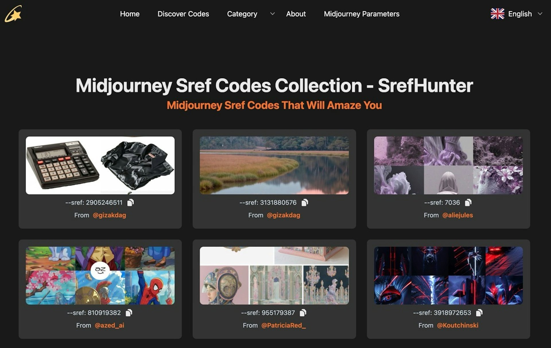 SrefHunter網站(SrefHunter) SrefHunter網站(SrefHunter)