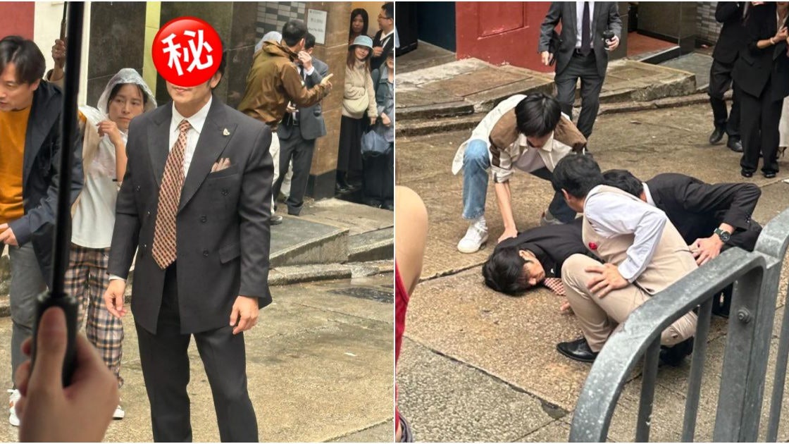 前TVB型男被捕獲香港街頭拍戲 無懼污糟瞓地下相當敬業 前TVB型男被捕獲香港街頭拍戲 無懼污糟瞓地下相當敬業