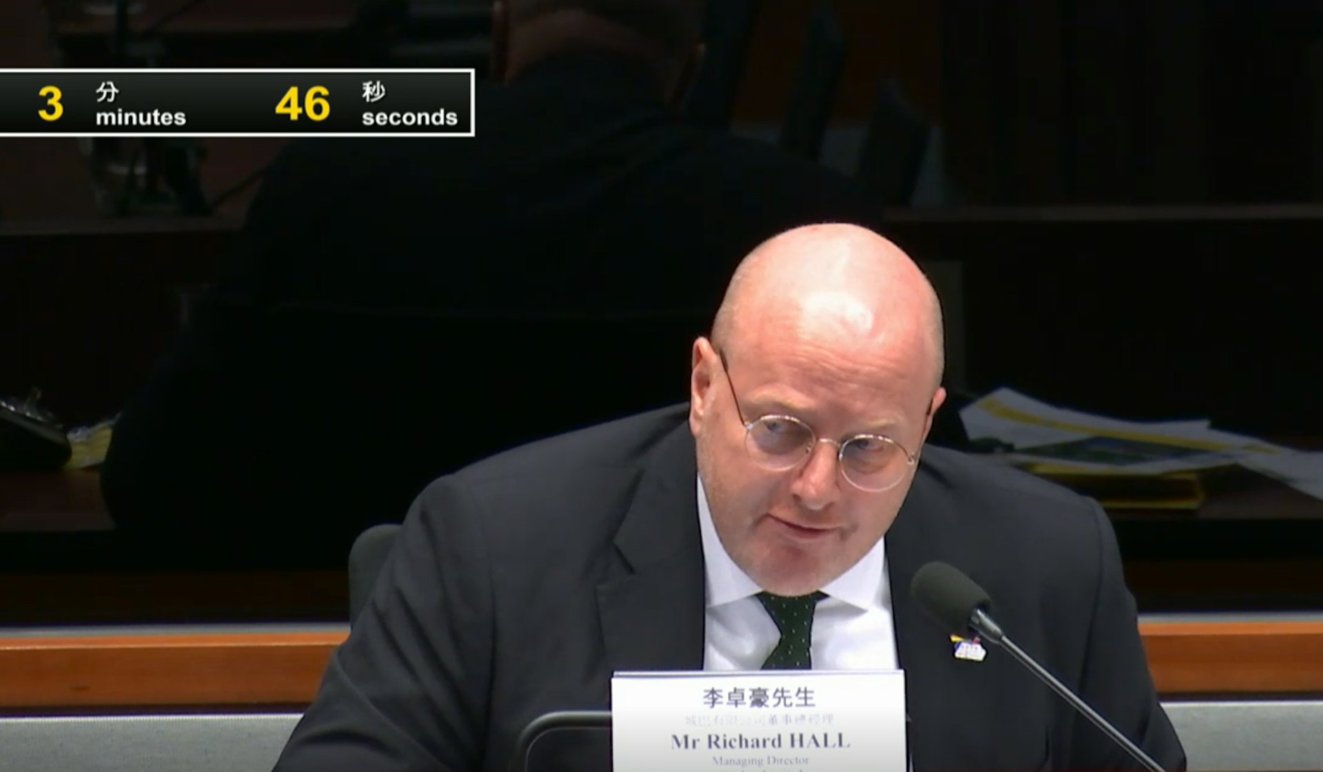 城巴董事總經理李卓豪。(直播截圖) 城巴董事總經理李卓豪。(直播截圖)