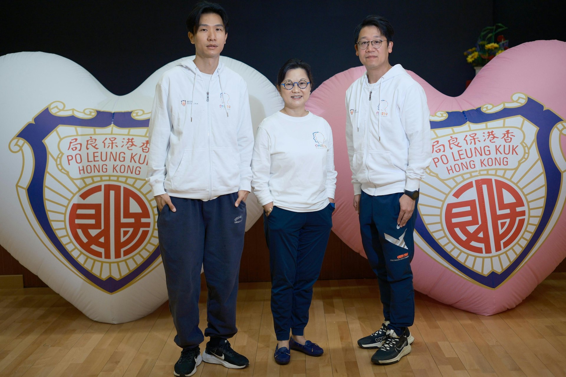 保良局成立全港首個跨校跨障礙跨年齡的共融舞團,三位負責老師分別為保良局陳麗玲(百周年)學校主任鄭德銘(左一)、保良局教育總主任林綺薇(左二)及
保良局陳麗玲(百周年)學校副校長黃偉倫(右一)
(盧翊銘攝) 保良局成立全港首個跨校跨障礙跨年齡的共融舞團,三位負責老師分別為保良局陳麗玲(百周年)學校主任鄭德銘(左一)、保良局教育總主任林綺薇(左二)及
保良局陳麗玲(百周年)學校副校長黃偉倫(右一)
(盧翊銘攝)