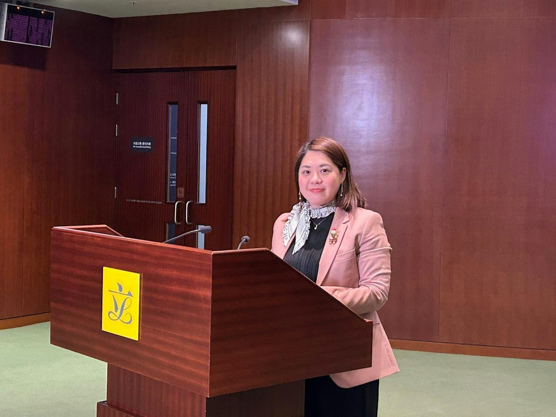 A4聯盟立法會議員林素蔚(馮子健攝) A4聯盟立法會議員林素蔚(馮子健攝)