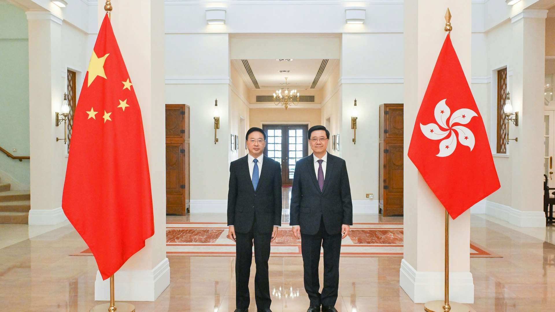 最高人民檢察院黨組副書記童建明率團來港開會 與李家超會面 最高人民檢察院黨組副書記童建明率團來港開會 與李家超會面