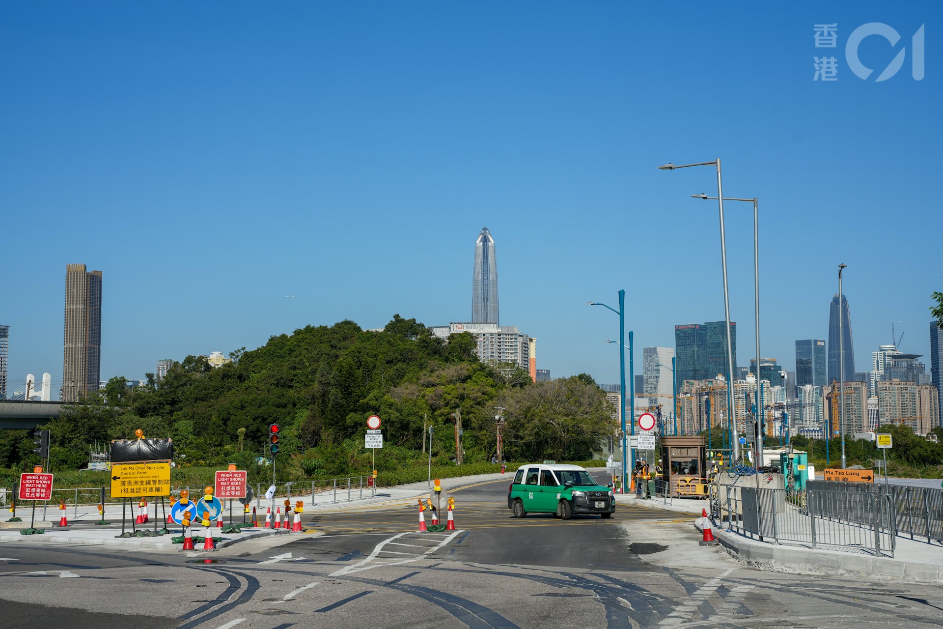 考察團今早到訪北都河套區。(黃浩謙攝) 考察團今早到訪北都河套區。(黃浩謙攝)