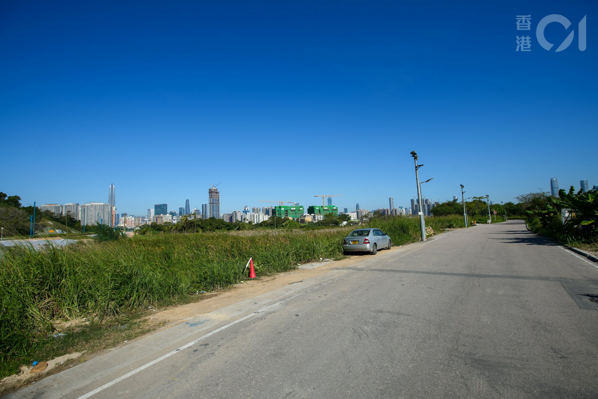 考察團今早到訪北都河套區。(黃浩謙攝) 考察團今早到訪北都河套區。(黃浩謙攝)