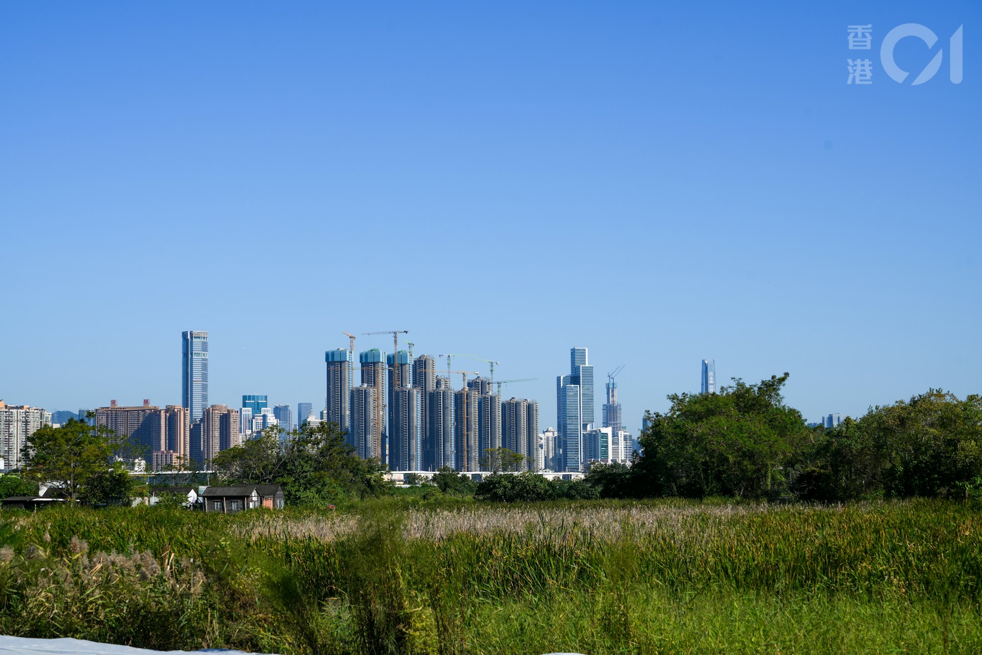 考察團今早到訪北都河套區。(黃浩謙攝) 考察團今早到訪北都河套區。(黃浩謙攝)