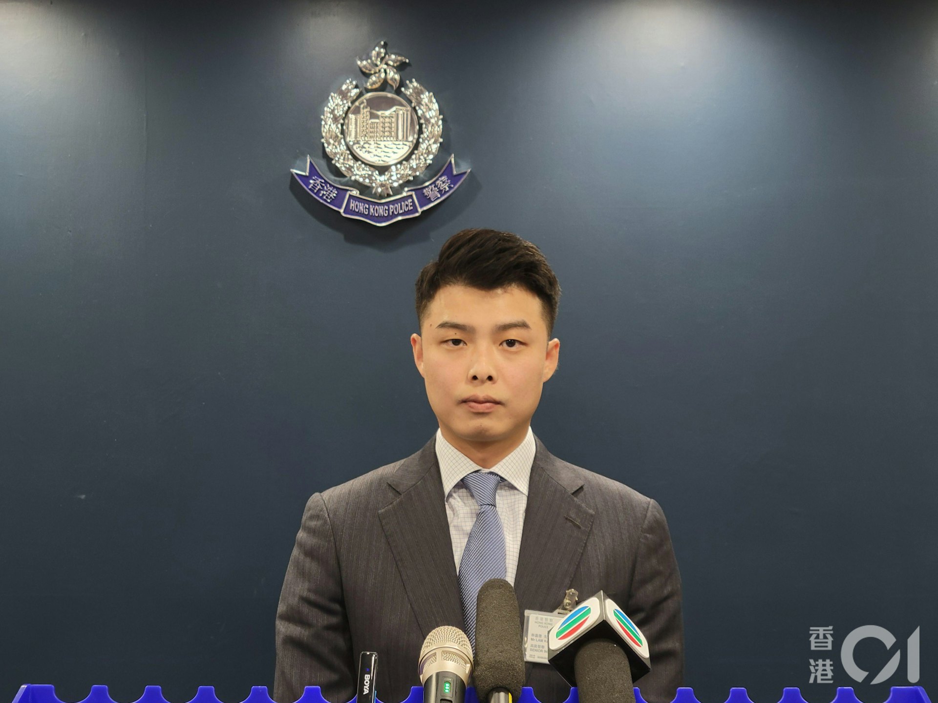 元朗警區刑事調查隊高級督察林嘉傑指,警方強烈譴責一切針對女學生的風化行為。(蔡正邦攝) 元朗警區刑事調查隊高級督察林嘉傑指,警方強烈譴責一切針對女學生的風化行為。(蔡正邦攝)