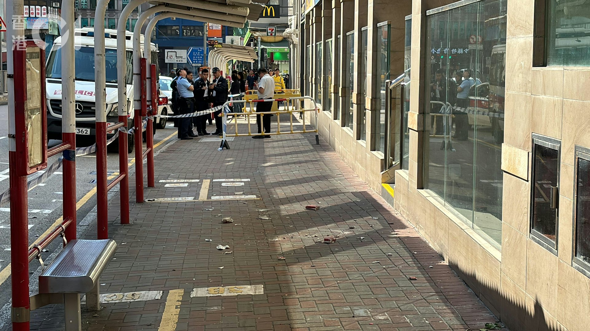 警方圍封現場調查。(馬耀文攝) 警方圍封現場調查。(馬耀文攝)