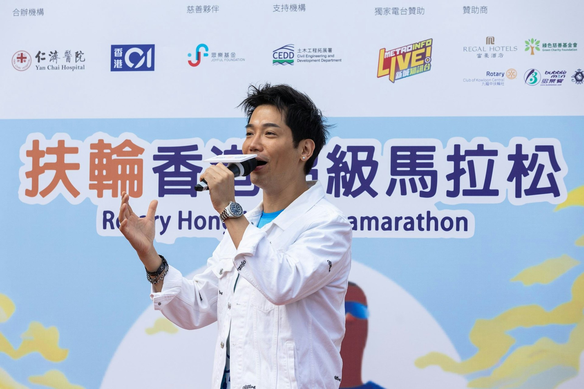 藝人黃建東擔任愛心大使。(蘇煒然攝) 藝人黃建東擔任愛心大使。(蘇煒然攝)