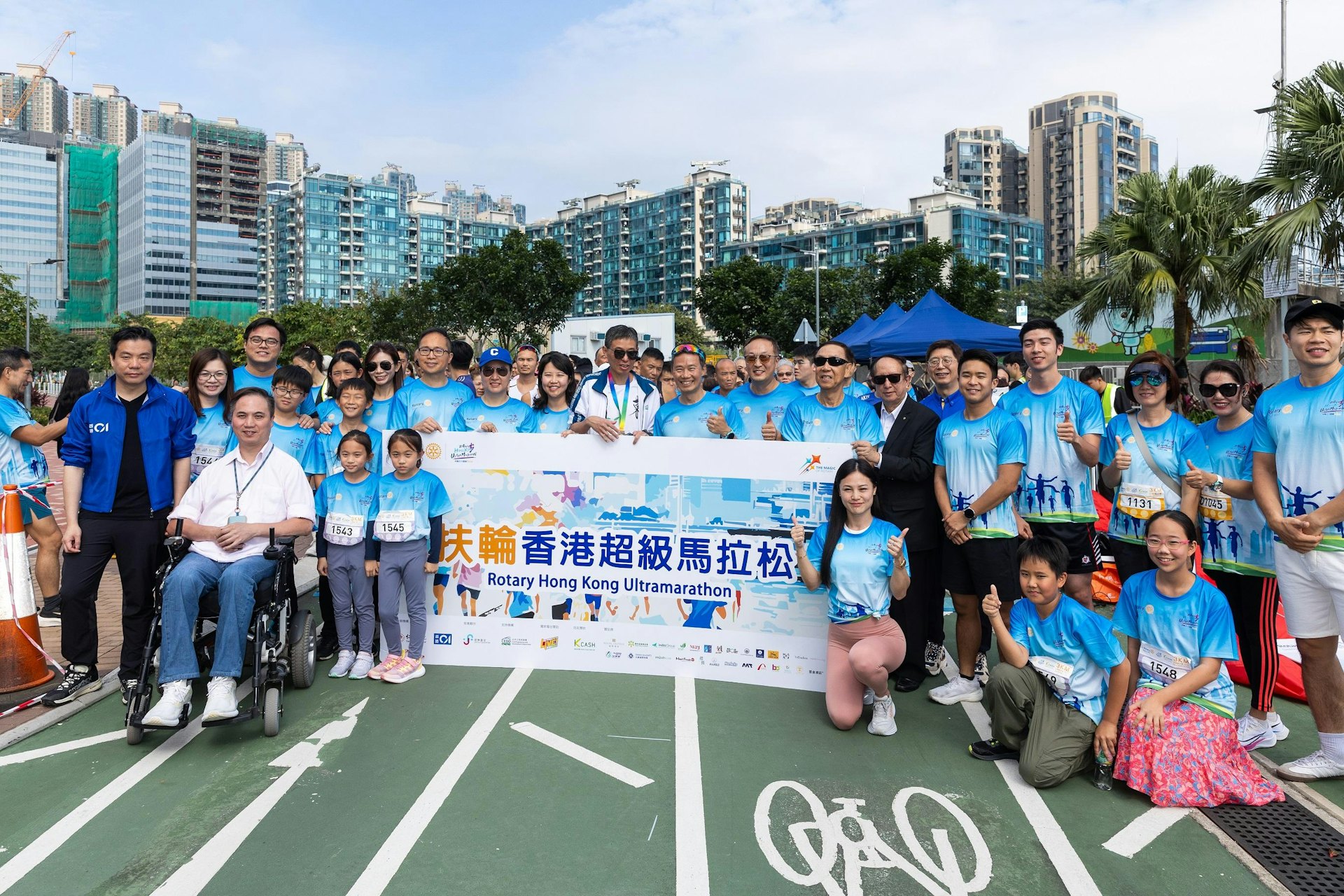 扶輪超馬旨在提借共融友愛精神,期望未來繼續為社會發放正能量。(蘇煒然攝) 扶輪超馬旨在提借共融友愛精神,期望未來繼續為社會發放正能量。(蘇煒然攝)