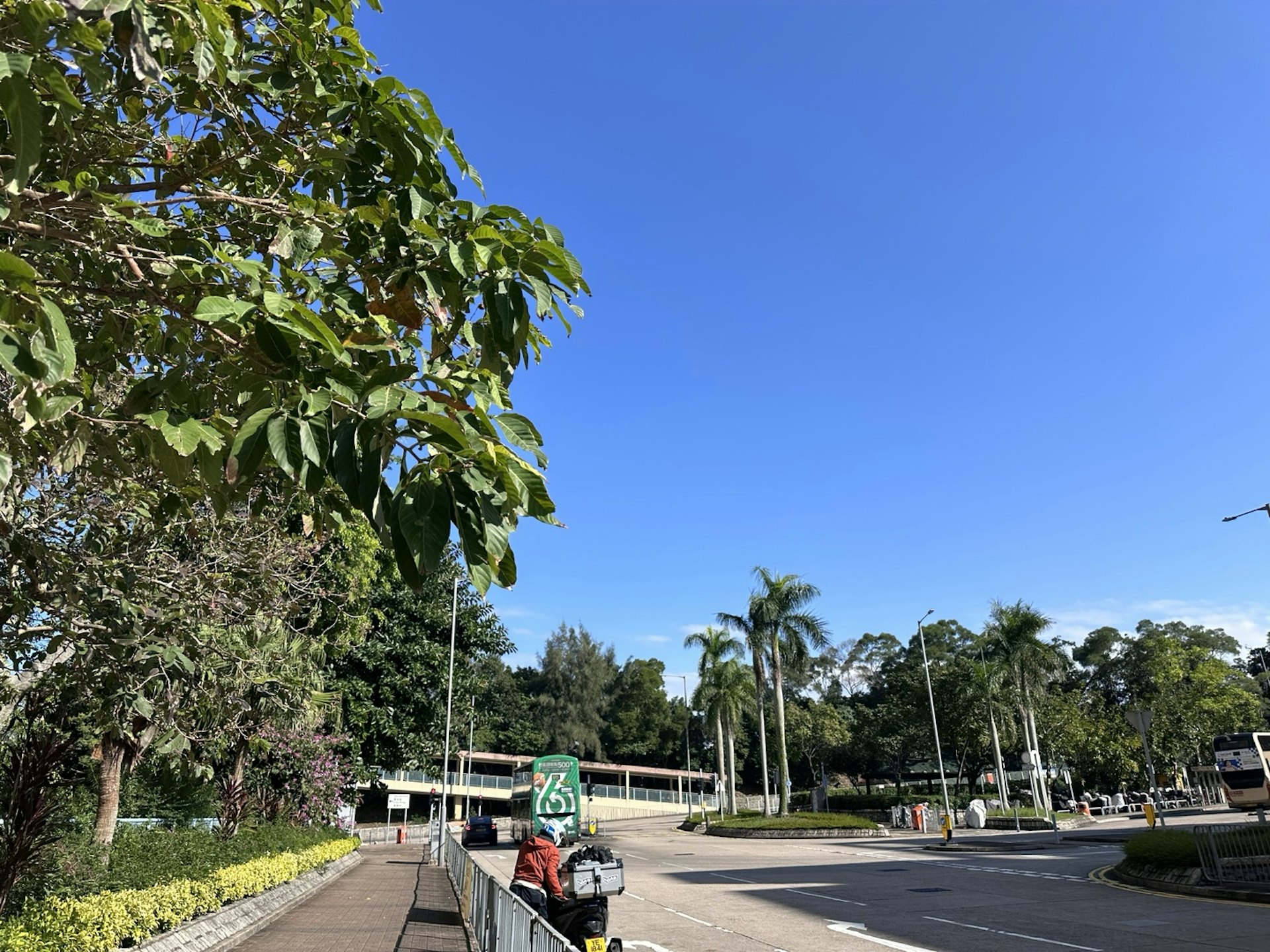12月3日天晴無雲,將軍澳早晚溫差達10度,上午最低16.8度,日間升至26.5度。 12月3日天晴無雲,將軍澳早晚溫差達10度,上午最低16.8度,日間升至26.5度。