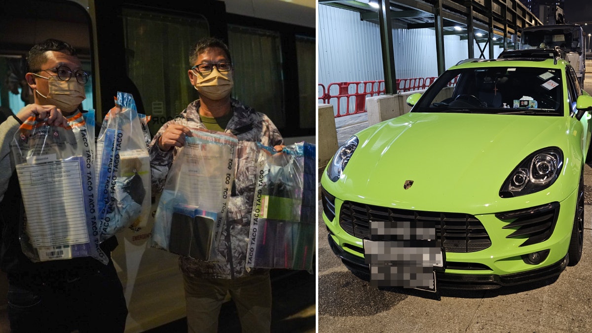 駕3地牌保時捷與控煙辦臥底交收私煙電子煙 兩男九龍灣斷正被捕 駕3地牌保時捷與控煙辦臥底交收私煙電子煙 兩男九龍灣斷正被捕