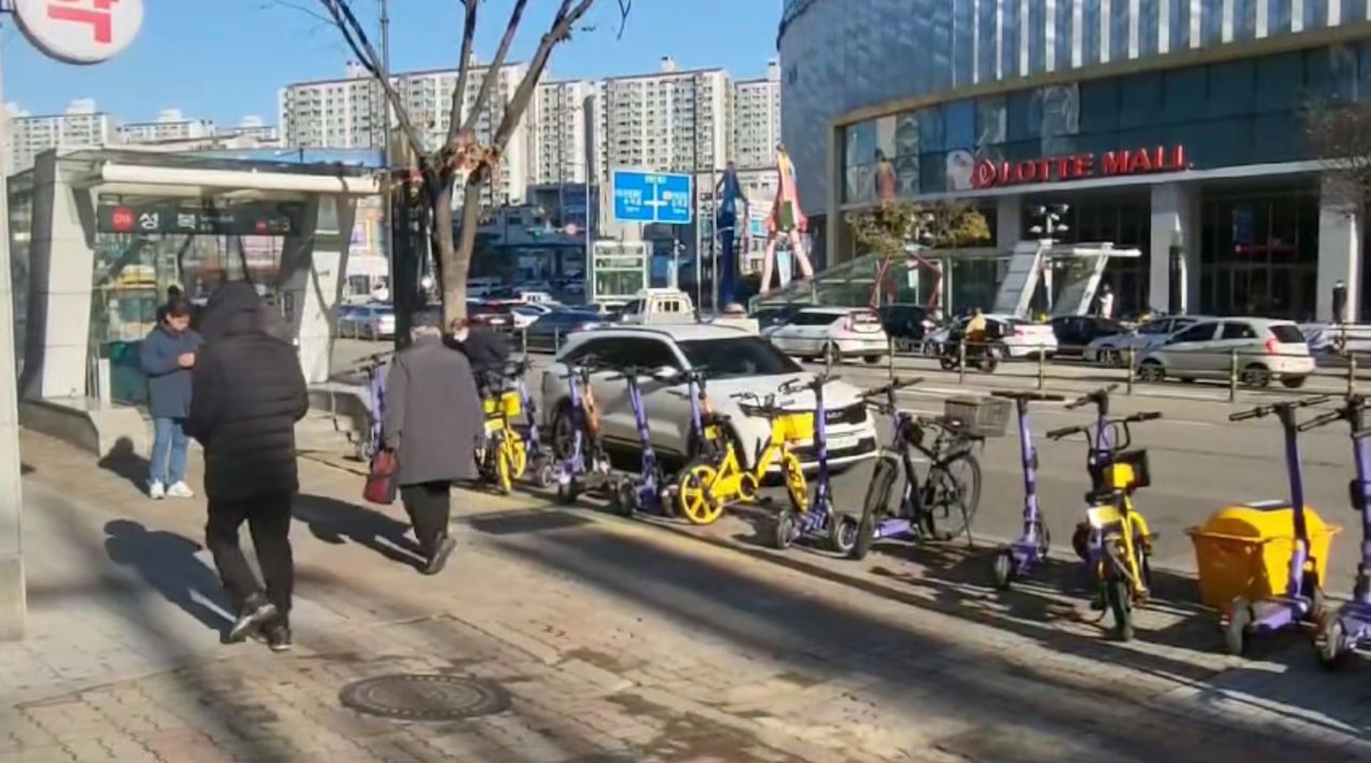 首爾街頭一切如常。(蔡小姐提供) 首爾街頭一切如常。(蔡小姐提供)