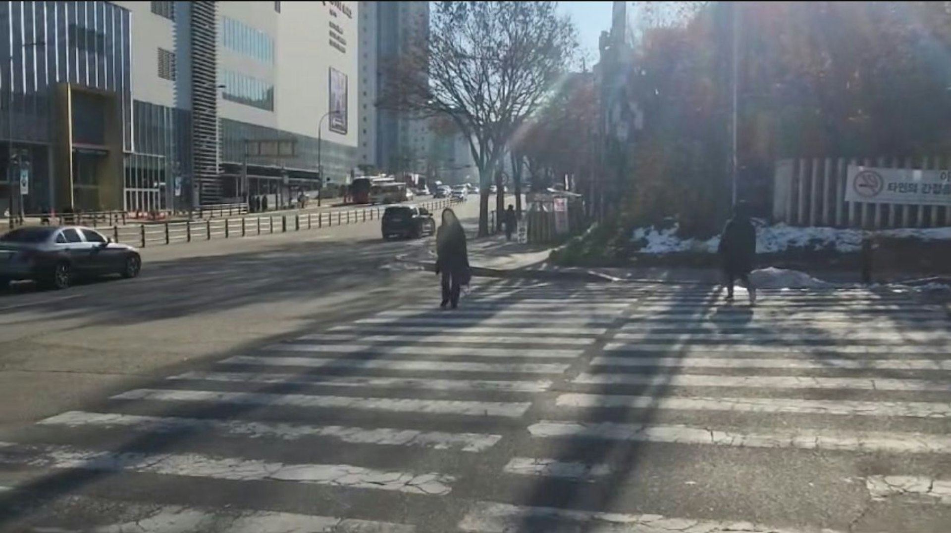 首爾街頭一切如常。(蔡小姐提供) 首爾街頭一切如常。(蔡小姐提供)