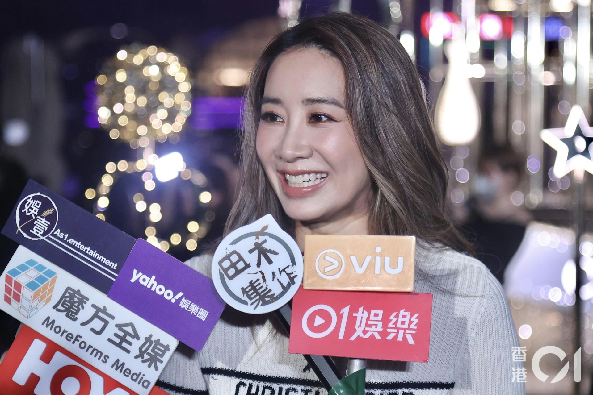 問到會否做Stephy演唱會嘉賓,吳雨霏大賣關子。(梁碧玲攝) 問到會否做Stephy演唱會嘉賓,吳雨霏大賣關子。(梁碧玲攝)