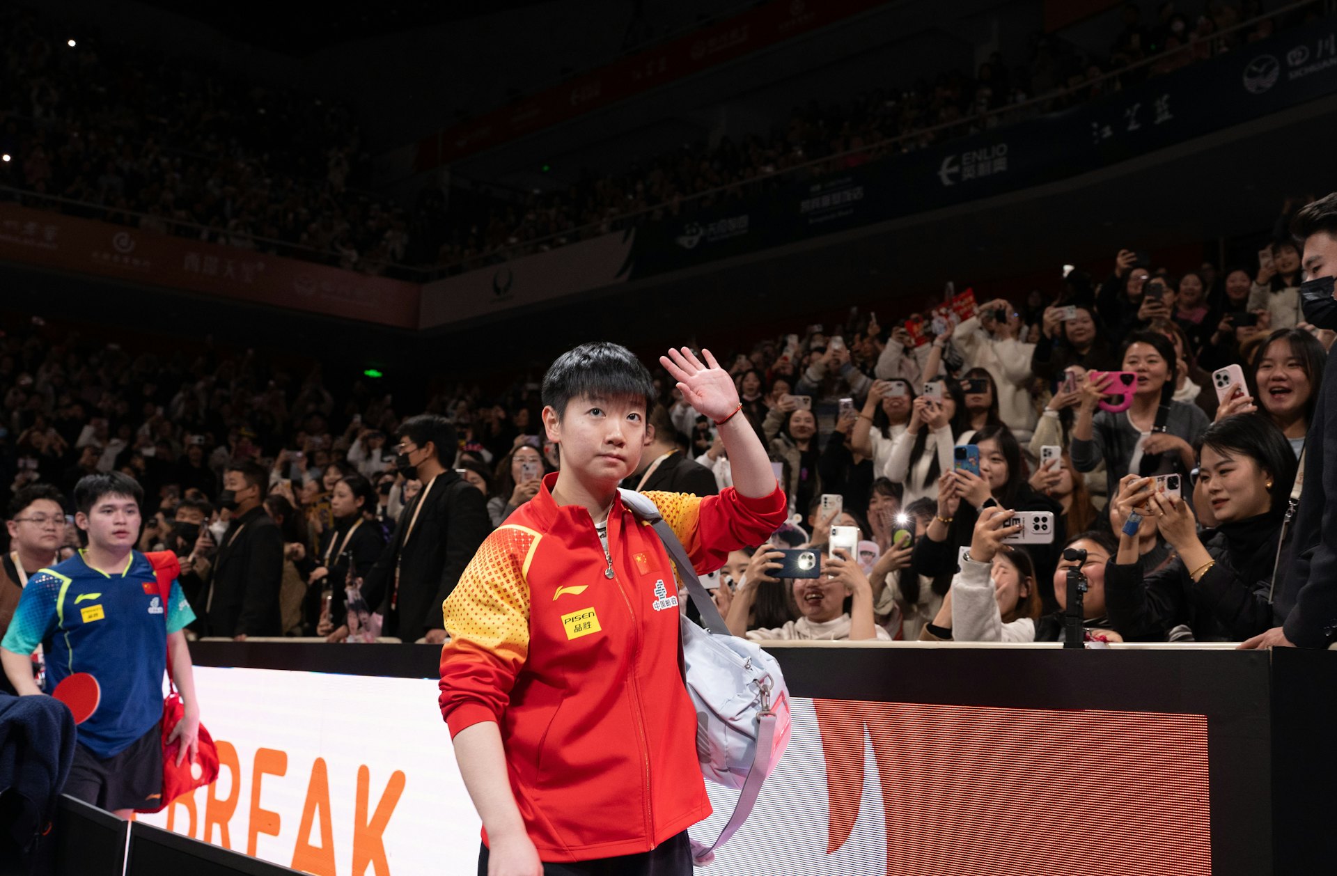 孫穎莎(圖)認為跟王楚欽雖然久未合作,但兩人的信任一直都在。(新華社) 孫穎莎(圖)認為跟王楚欽雖然久未合作,但兩人的信任一直都在。(新華社)