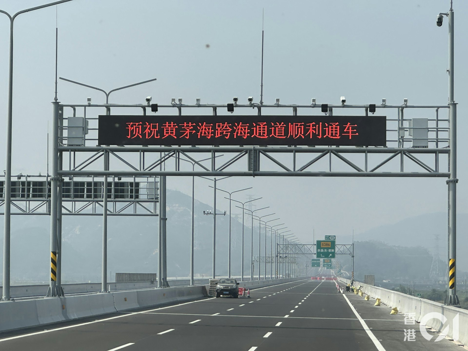 黃茅海跨海通道將在本月通車。(朱加樟攝) 黃茅海跨海通道將在本月通車。(朱加樟攝)