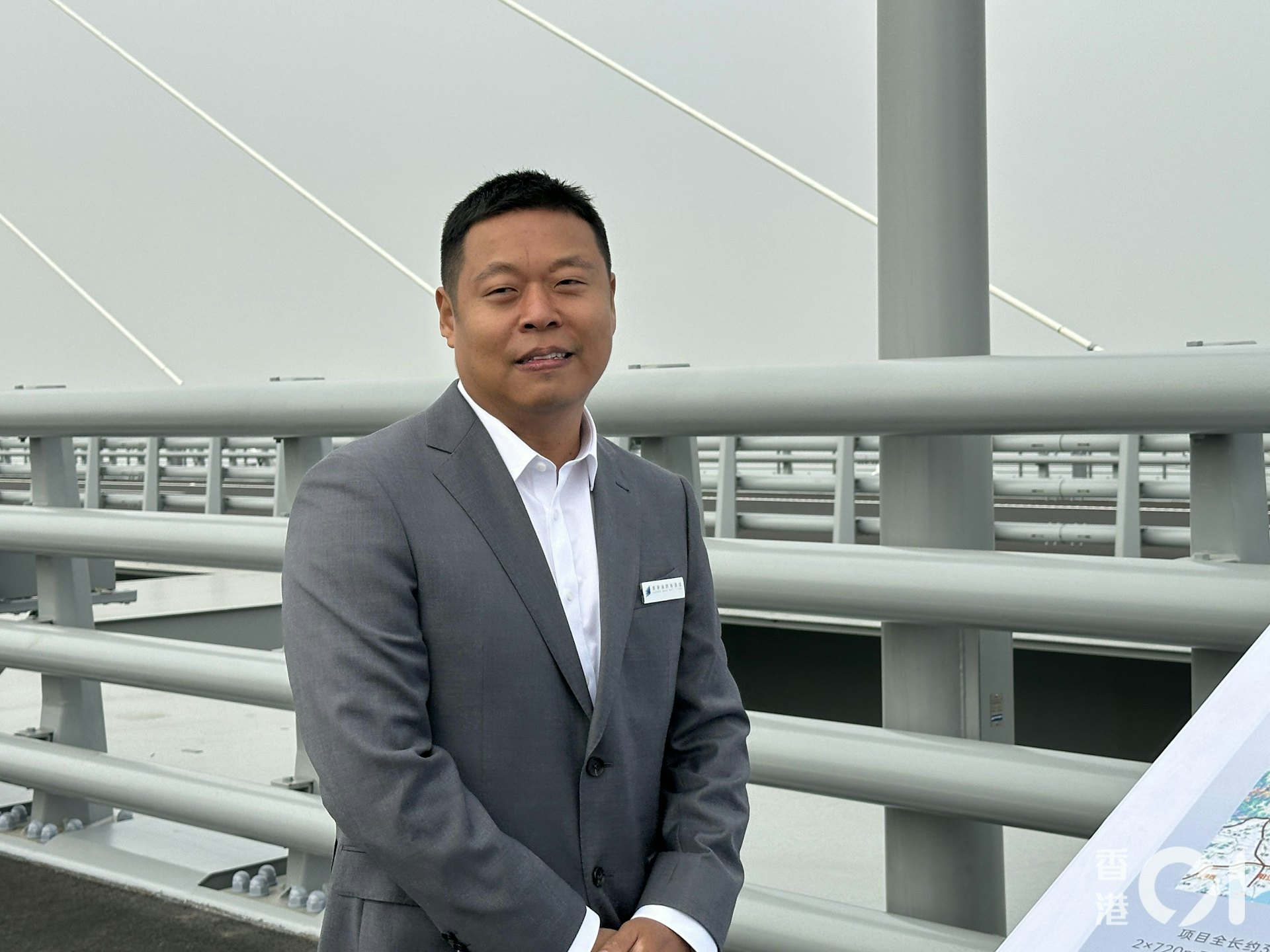 黃茅海跨海通道管理中心工程技術部經理孫文晉。(朱加樟攝) 黃茅海跨海通道管理中心工程技術部經理孫文晉。(朱加樟攝)