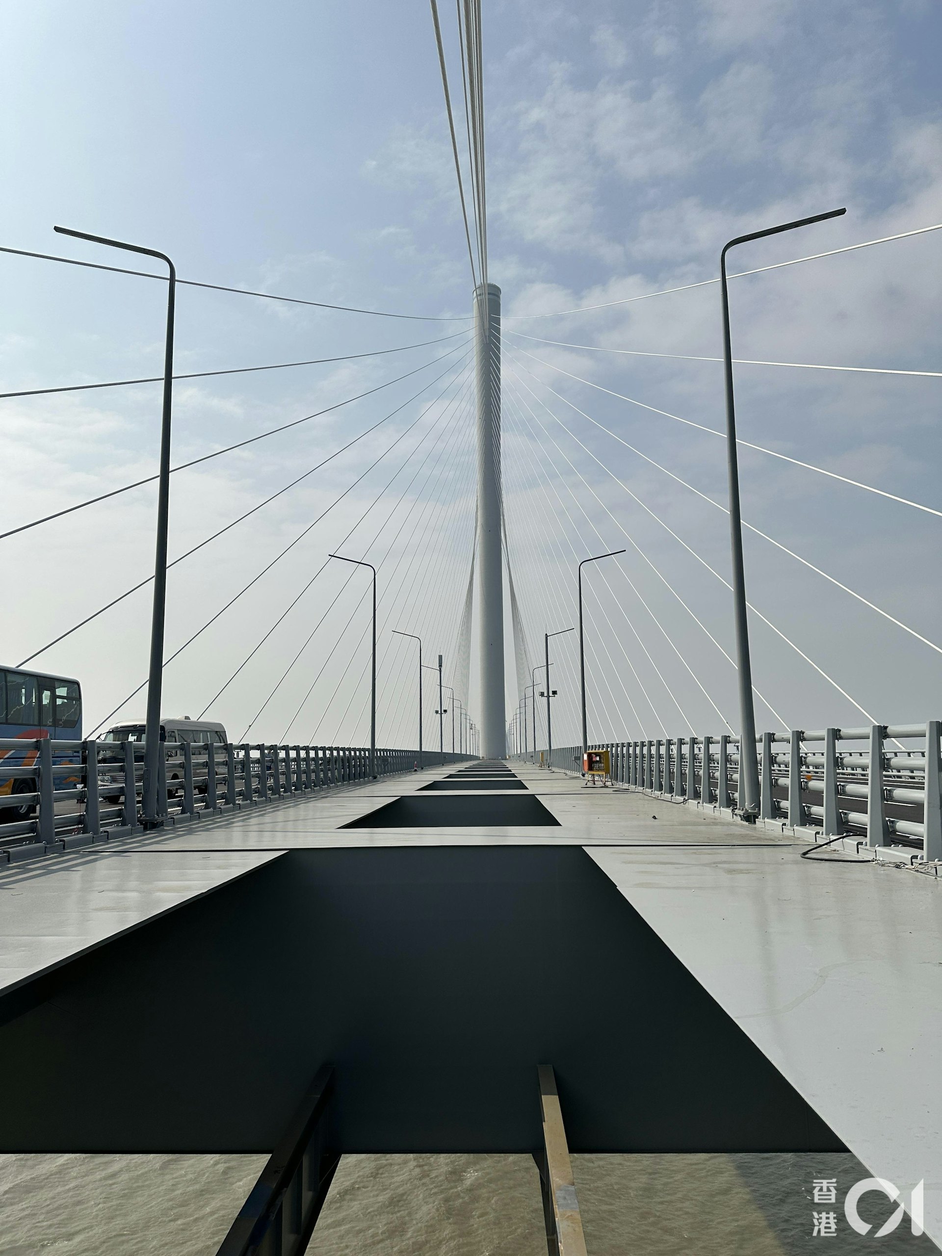 黃茅海跨海通道將在本月通車。(朱加樟攝) 黃茅海跨海通道將在本月通車。(朱加樟攝)