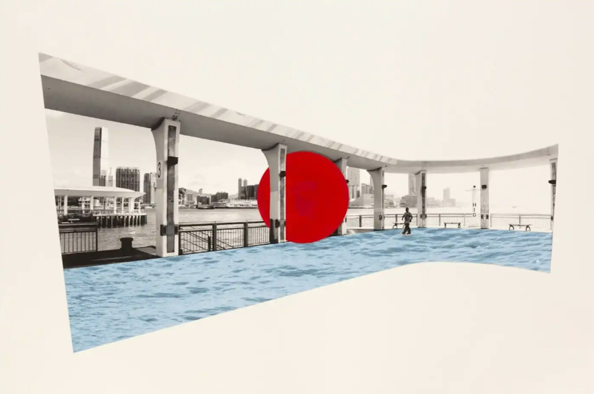 紅球計劃在港展出的構想圖。(RedBall Project網站圖片) 紅球計劃在港展出的構想圖。(RedBall Project網站圖片)