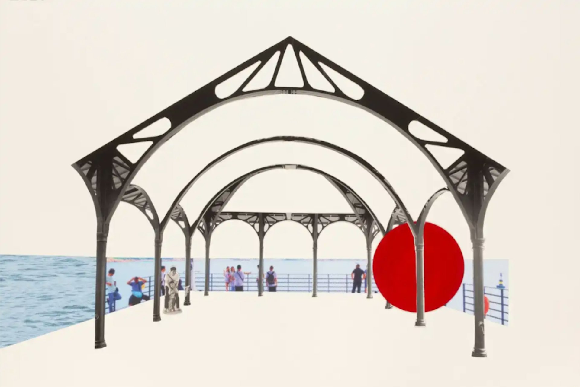 紅球計劃在港展出的構想圖。(RedBall Project網站圖片) 紅球計劃在港展出的構想圖。(RedBall Project網站圖片)