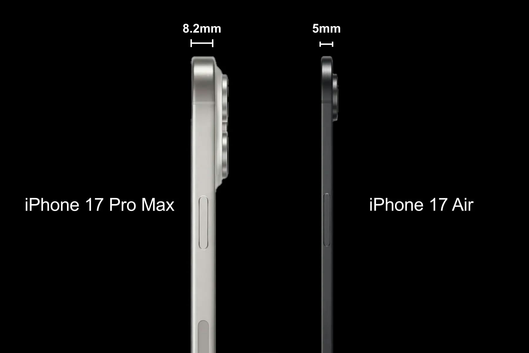 iPhone 17 Air﹑17 Pro五大差異比較17 Air有機會成大熱機款?