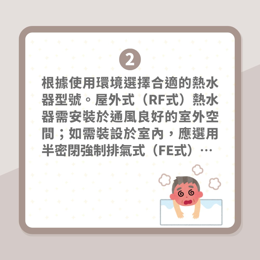 冬天沖熱水涼要小心！一氧化碳中毒恐致命　台消防署列5點保平安（01製圖）