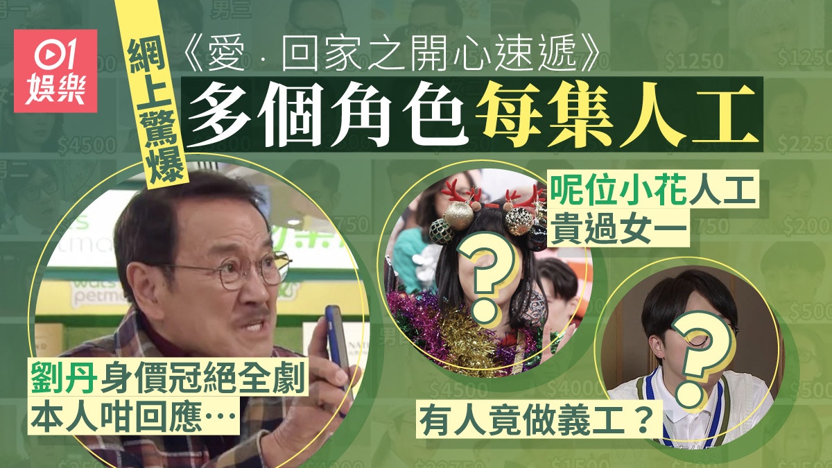 愛回家｜網上驚爆角色每集人工　劉丹身價冠絕咁回應　有人竟為零