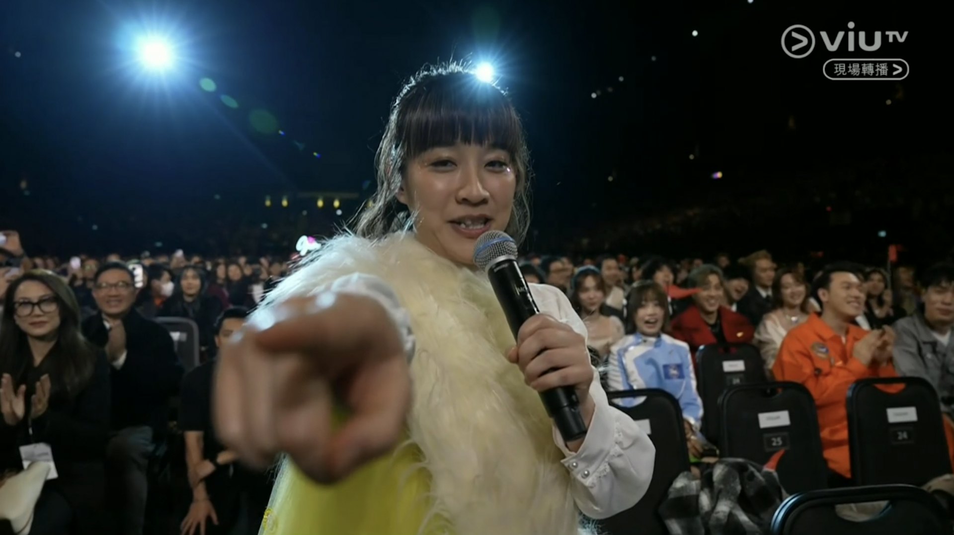 阿正今年獨腳表演被指沉悶。(電視截圖) 阿正今年獨腳表演被指沉悶。(電視截圖)