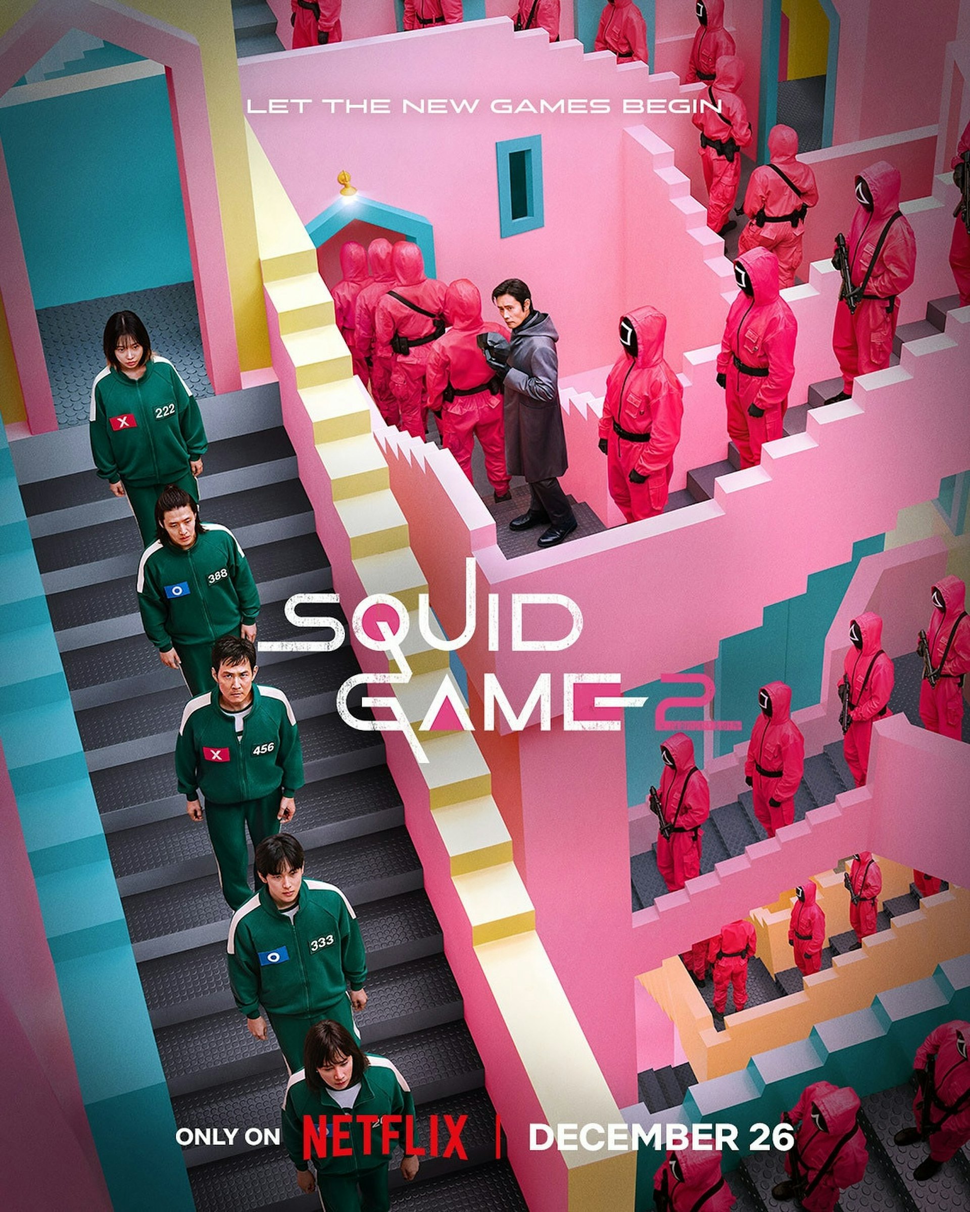《魷魚遊戲》第二季再刷新Netflix紀錄,成為首部全球93個地區登上第一位的劇集。(Netflix) 《魷魚遊戲》第二季再刷新Netflix紀錄,成為首部全球93個地區登上第一位的劇集。(Netflix)