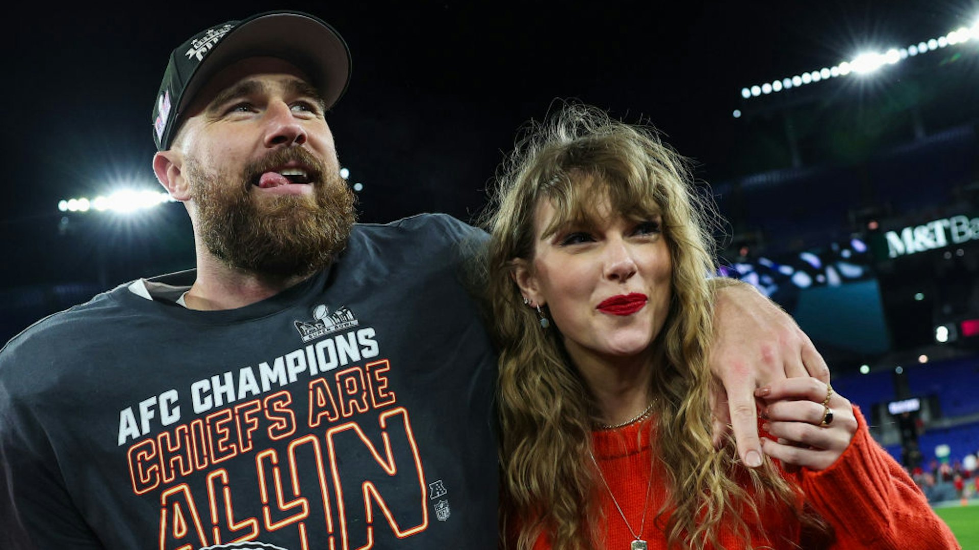 Taylor Swift和Travis Kelce(GettyImages)