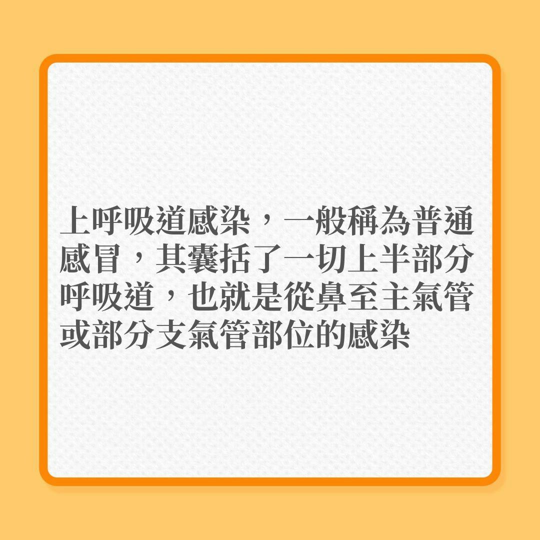 上呼吸道感染、流行性感冒、新冠肺炎｜呼吸道融合病毒6大迷思！（01製圖）