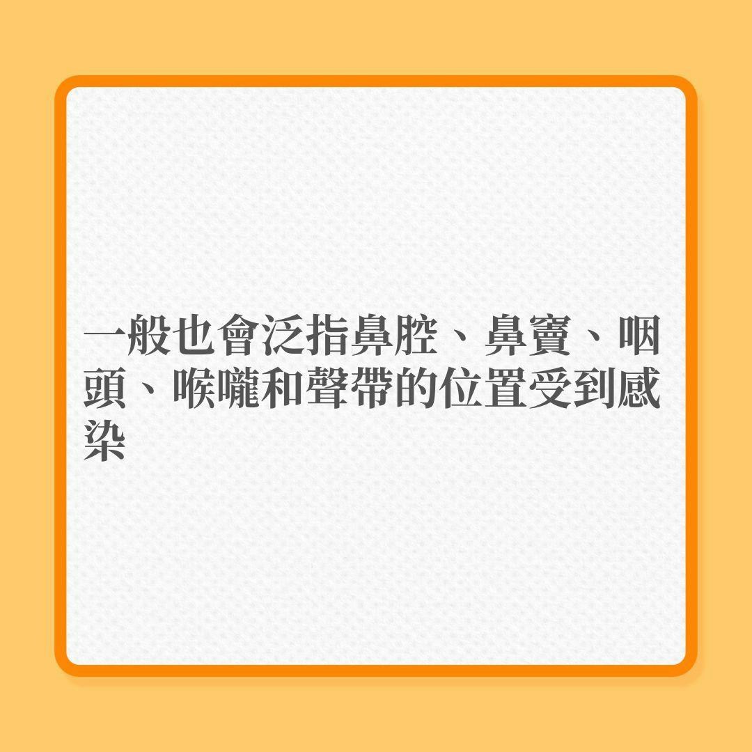 上呼吸道感染、流行性感冒、新冠肺炎｜呼吸道融合病毒6大迷思！（01製圖）