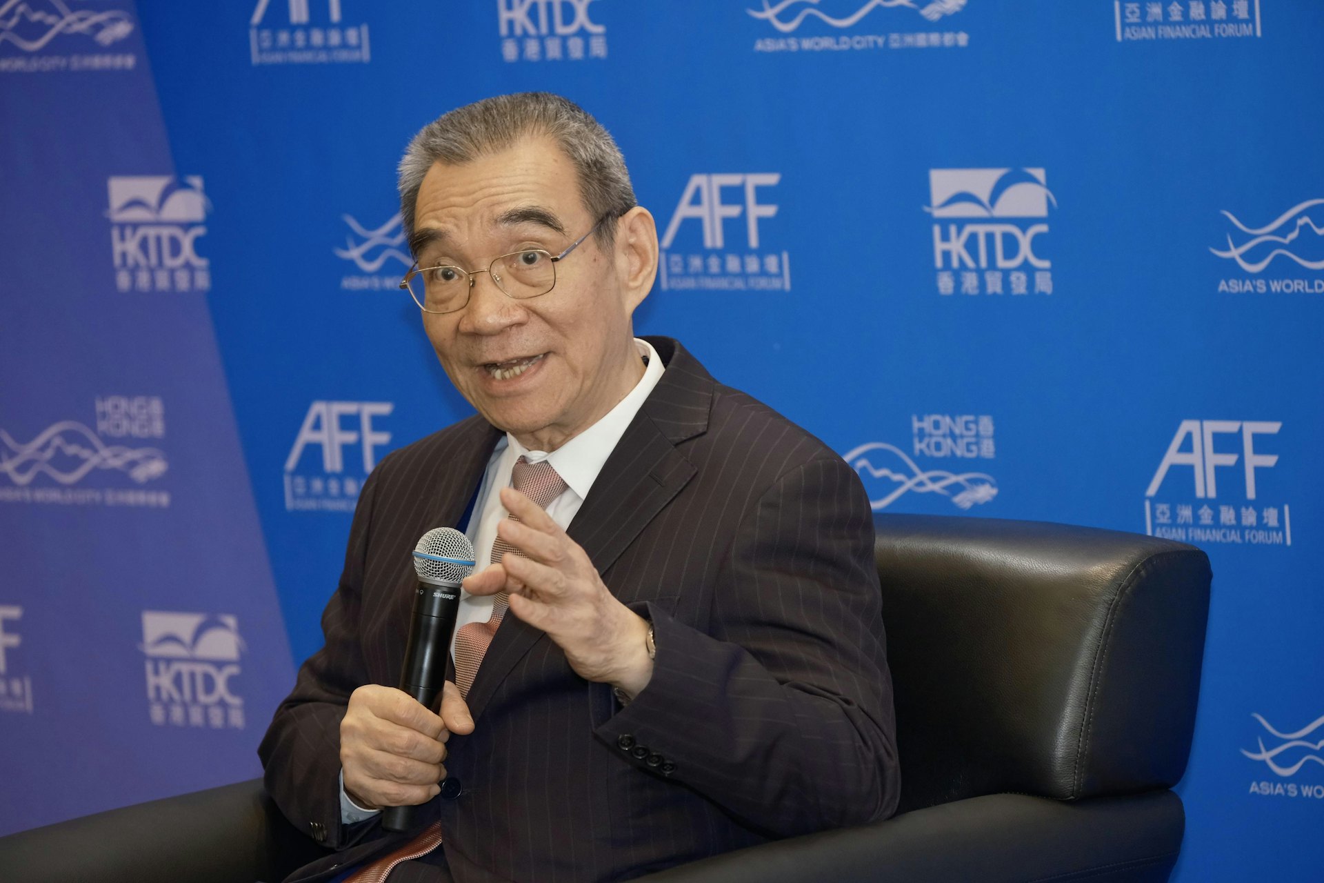林毅夫料今年內地經濟可錄得5%增長。(盧翊銘攝) 林毅夫料今年內地經濟可錄得5%增長。(盧翊銘攝)