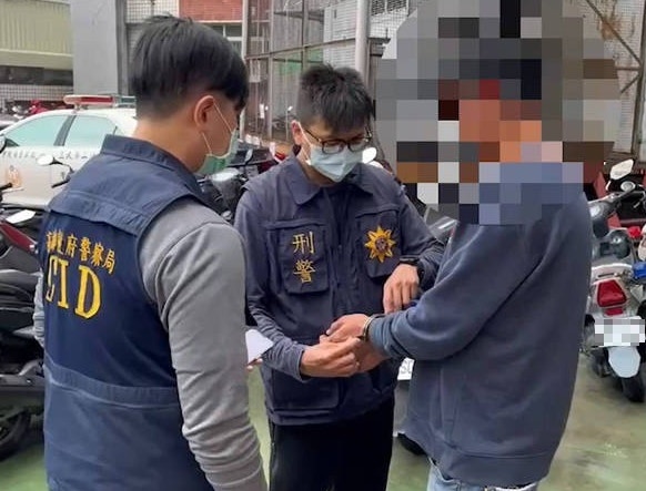 人夫犯案後被捕情況。（網上圖片）